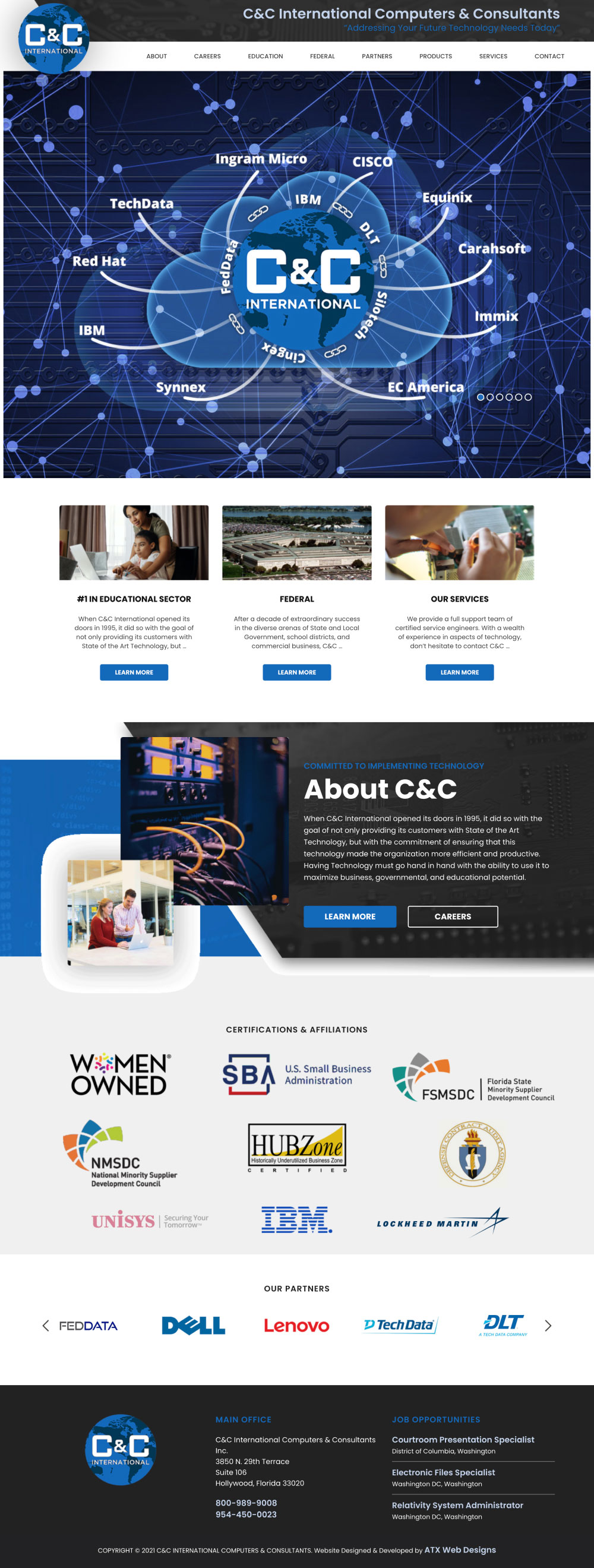 C-and-C-International-website-mockup-image