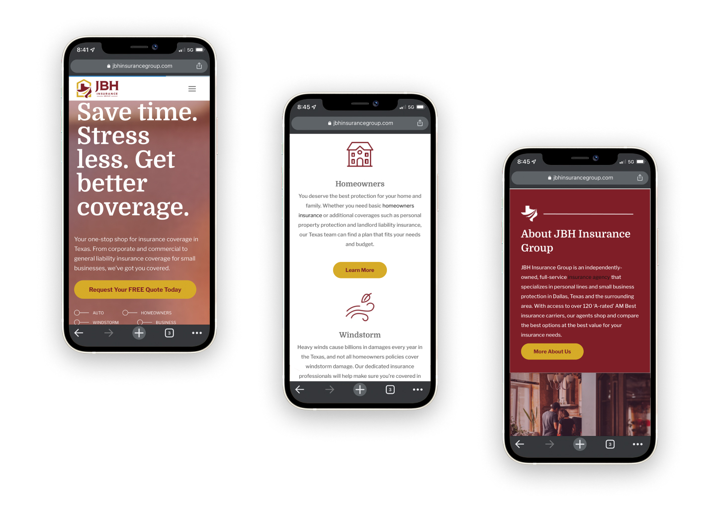 JBH-Insurance-bottom-phone web development company texas
