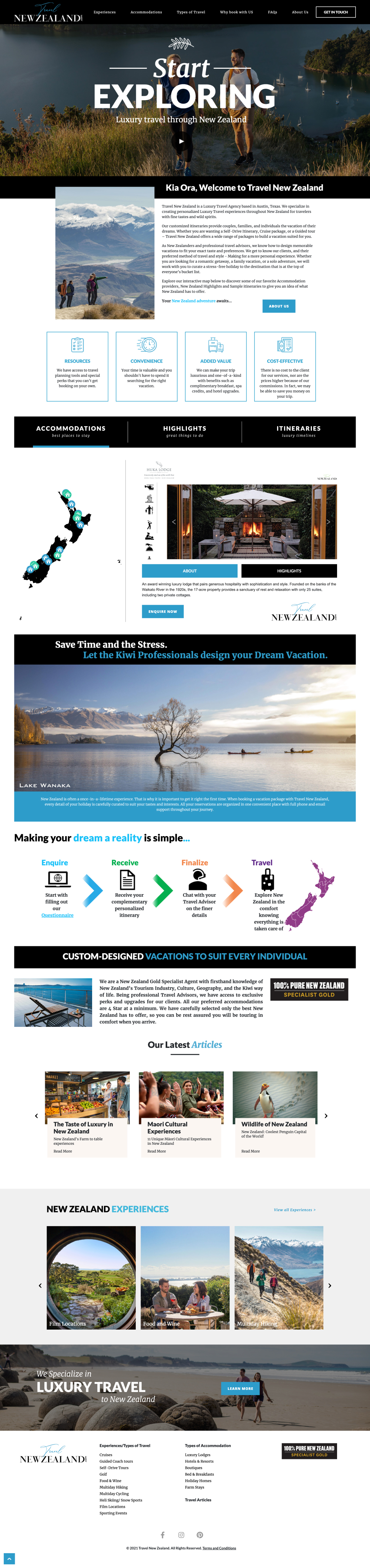 travel-website mockup website development austin texas